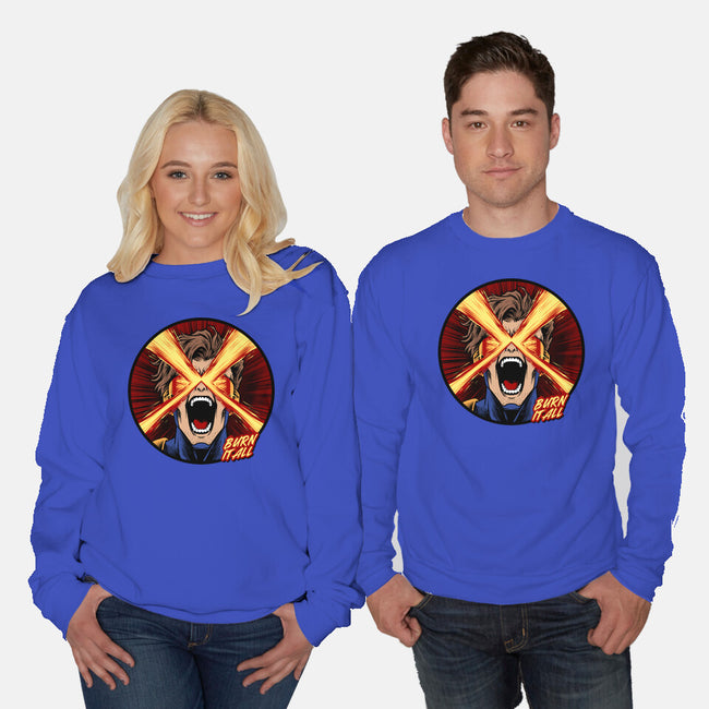 Eye Of Destruction-Unisex-Crew Neck-Sweatshirt-spoilerinc