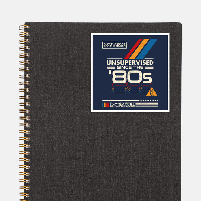 Unsupervised Since The 80s-None-Glossy-Sticker-sachpica