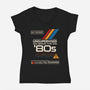 Unsupervised Since The 80s-Womens-V-Neck-Tee-sachpica