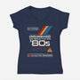 Unsupervised Since The 80s-Womens-V-Neck-Tee-sachpica