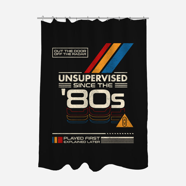 Unsupervised Since The 80s-None-Polyester-Shower Curtain-sachpica