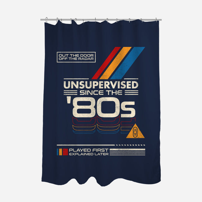 Unsupervised Since The 80s-None-Polyester-Shower Curtain-sachpica