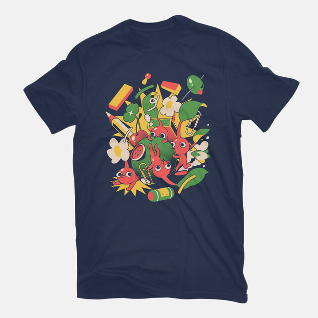 Tiny Creatures-Unisex-Basic-Tee-ilustrata