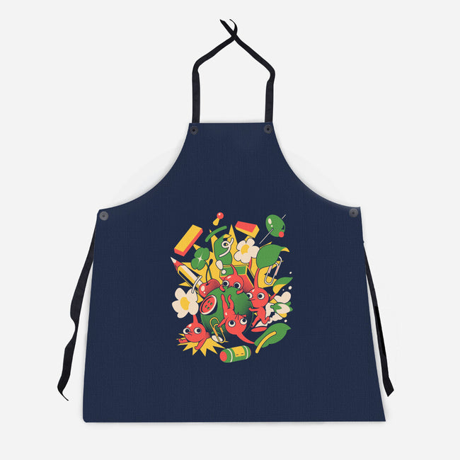 Tiny Creatures-Unisex-Kitchen-Apron-ilustrata