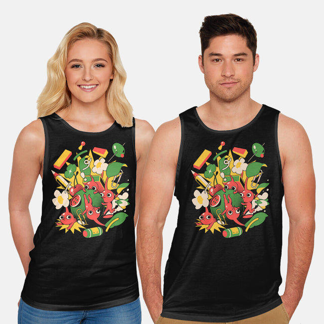 Tiny Creatures-Unisex-Basic-Tank-ilustrata