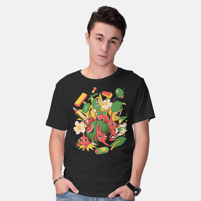 Tiny Creatures-Mens-Basic-Tee-ilustrata