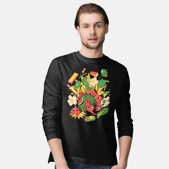 Tiny Creatures-Mens-Long Sleeved-Tee-ilustrata