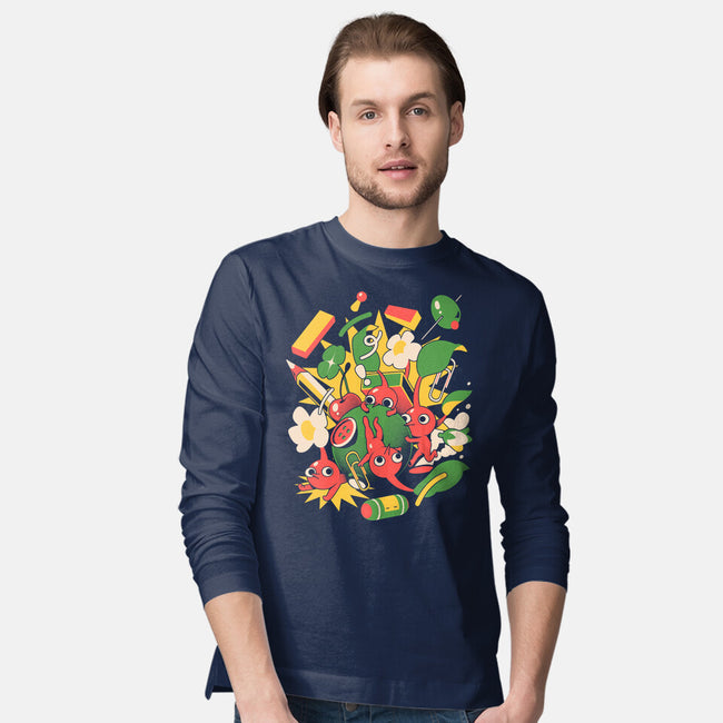 Tiny Creatures-Mens-Long Sleeved-Tee-ilustrata