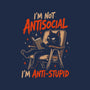 I'm Not Antisocial I'm Antistupid-Womens-Racerback-Tank-Diego Gurgell