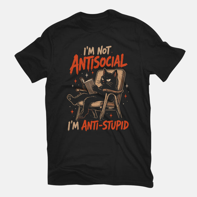 I'm Not Antisocial I'm Antistupid-Mens-Heavyweight-Tee-Diego Gurgell