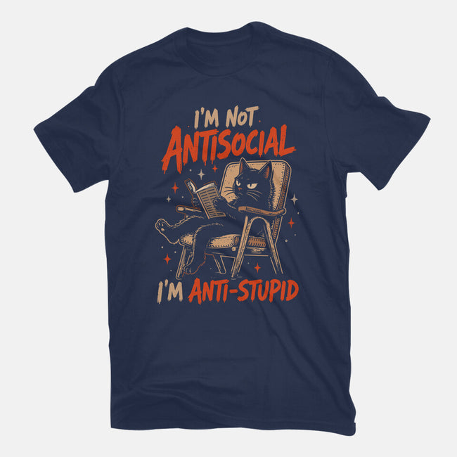 I'm Not Antisocial I'm Antistupid-Mens-Heavyweight-Tee-Diego Gurgell