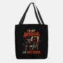 I'm Not Antisocial I'm Antistupid-None-Basic Tote-Bag-Diego Gurgell