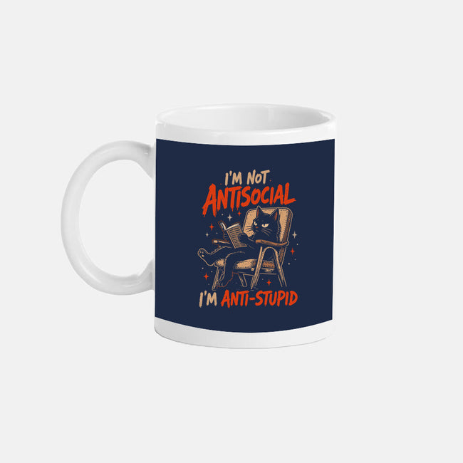 I'm Not Antisocial I'm Antistupid-None-Mug-Drinkware-Diego Gurgell