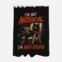 I'm Not Antisocial I'm Antistupid-None-Polyester-Shower Curtain-Diego Gurgell