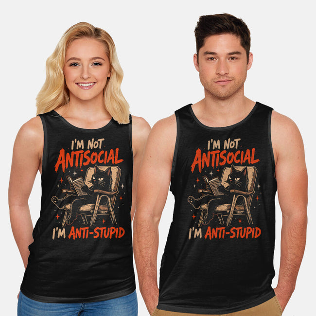 I'm Not Antisocial I'm Antistupid-Unisex-Basic-Tank-Diego Gurgell
