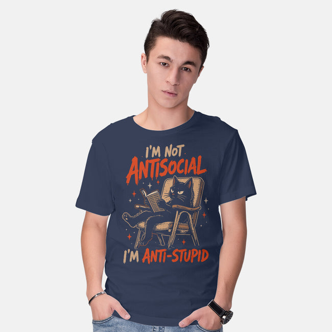I'm Not Antisocial I'm Antistupid-Mens-Basic-Tee-Diego Gurgell