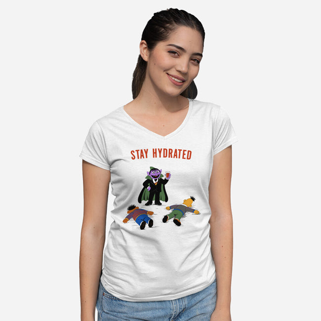 Hydrated-Womens-V-Neck-Tee-Mattania