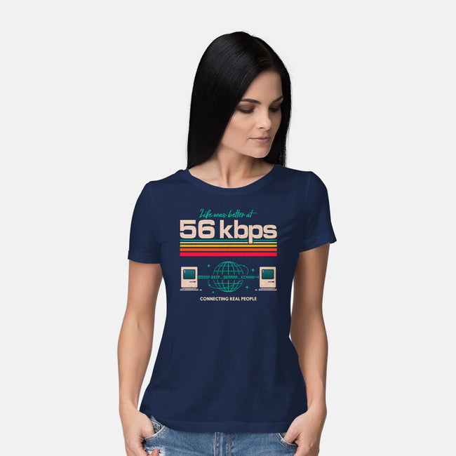 Connecting Real People-Womens-Basic-Tee-Tronyx79