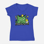 Frank Cat-Womens-V-Neck-Tee-bloomgrace28