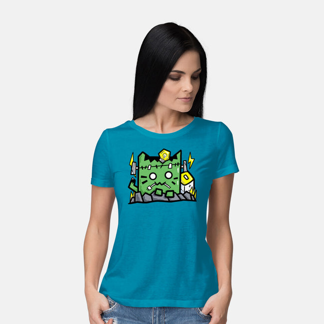 Frank Cat-Womens-Basic-Tee-bloomgrace28