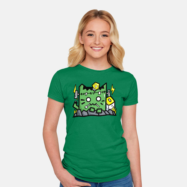 Frank Cat-Womens-Fitted-Tee-bloomgrace28
