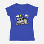 Cat Mummy-Womens-V-Neck-Tee-bloomgrace28