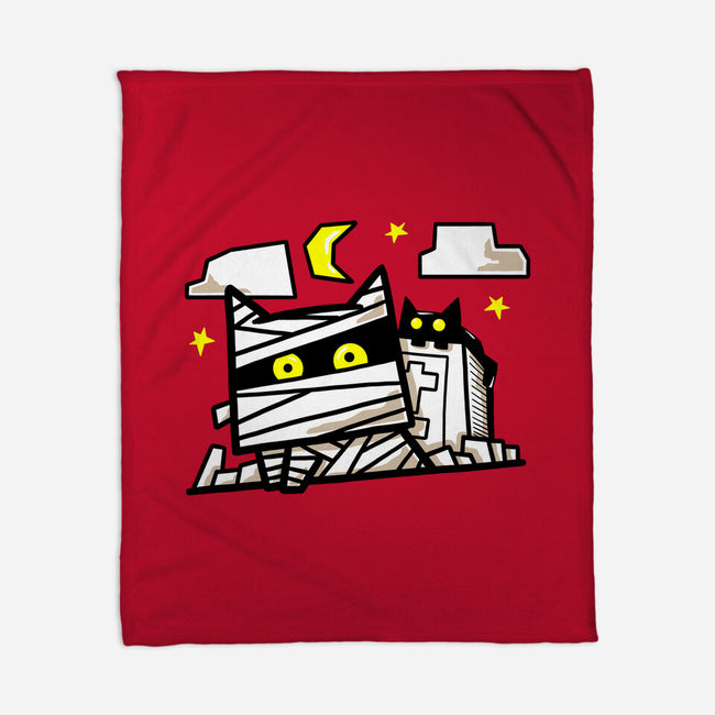 Cat Mummy-None-Fleece-Blanket-bloomgrace28