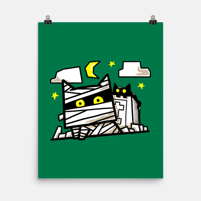 Cat Mummy-None-Matte-Poster-bloomgrace28