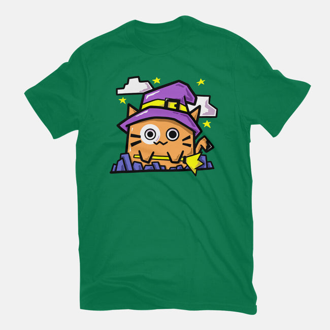 Witch Kitty-Unisex-Basic-Tee-bloomgrace28