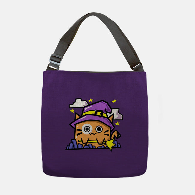 Witch Kitty-None-Adjustable Tote-Bag-bloomgrace28
