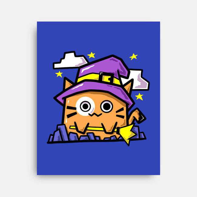 Witch Kitty-None-Stretched-Canvas-bloomgrace28