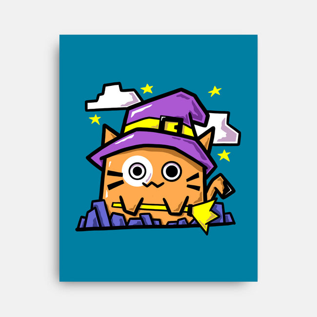 Witch Kitty-None-Stretched-Canvas-bloomgrace28