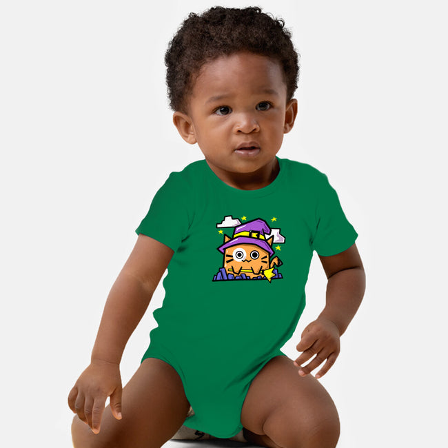 Witch Kitty-Baby-Basic-Onesie-bloomgrace28