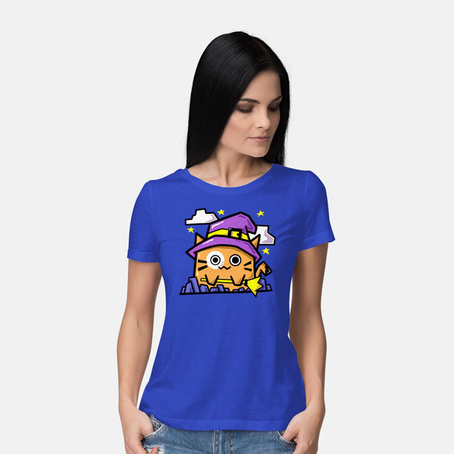 Witch Kitty-Womens-Basic-Tee-bloomgrace28