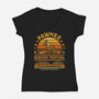 Mostly Curse Free-Womens-V-Neck-Tee-kg07