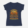 Mostly Curse Free-Womens-V-Neck-Tee-kg07