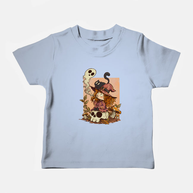 Boo Bubble Witch-Baby-Basic-Tee-fanfabio