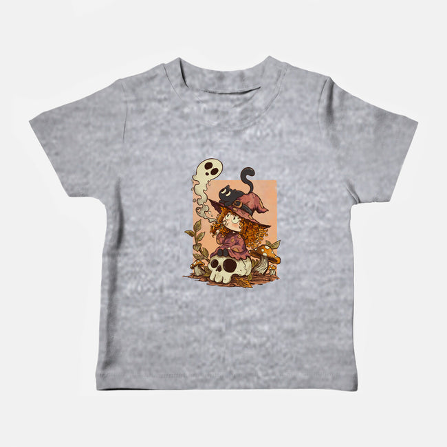 Boo Bubble Witch-Baby-Basic-Tee-fanfabio