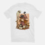 Boo Bubble Witch-Womens-Fitted-Tee-fanfabio