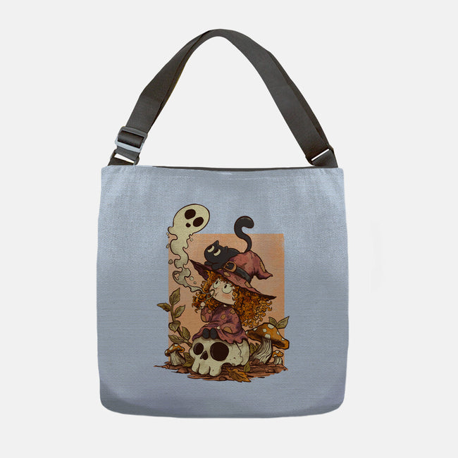 Boo Bubble Witch-None-Adjustable Tote-Bag-fanfabio
