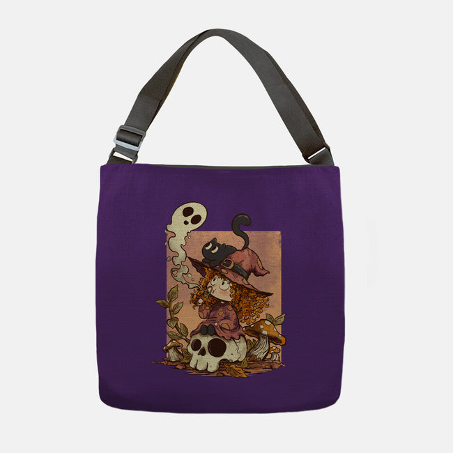 Boo Bubble Witch-None-Adjustable Tote-Bag-fanfabio