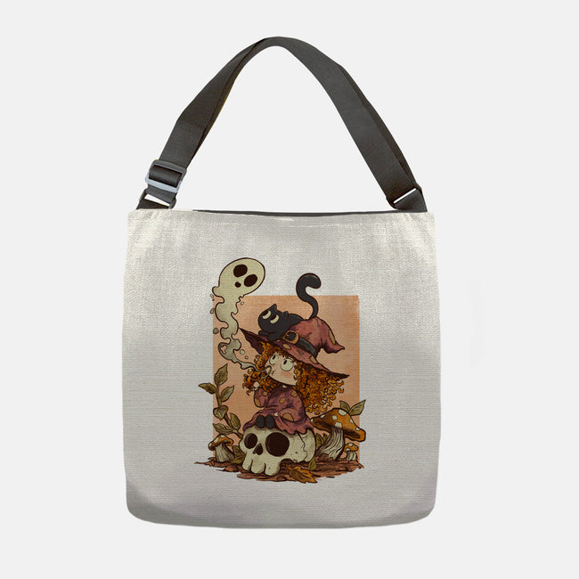Boo Bubble Witch-None-Adjustable Tote-Bag-fanfabio