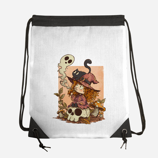 Boo Bubble Witch-None-Drawstring-Bag-fanfabio