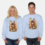 Boo Bubble Witch-Unisex-Crew Neck-Sweatshirt-fanfabio