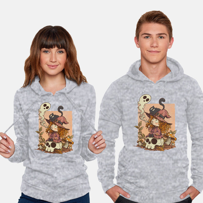 Boo Bubble Witch-Unisex-Pullover-Sweatshirt-fanfabio