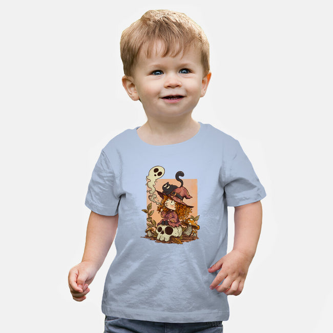 Boo Bubble Witch-Baby-Basic-Tee-fanfabio