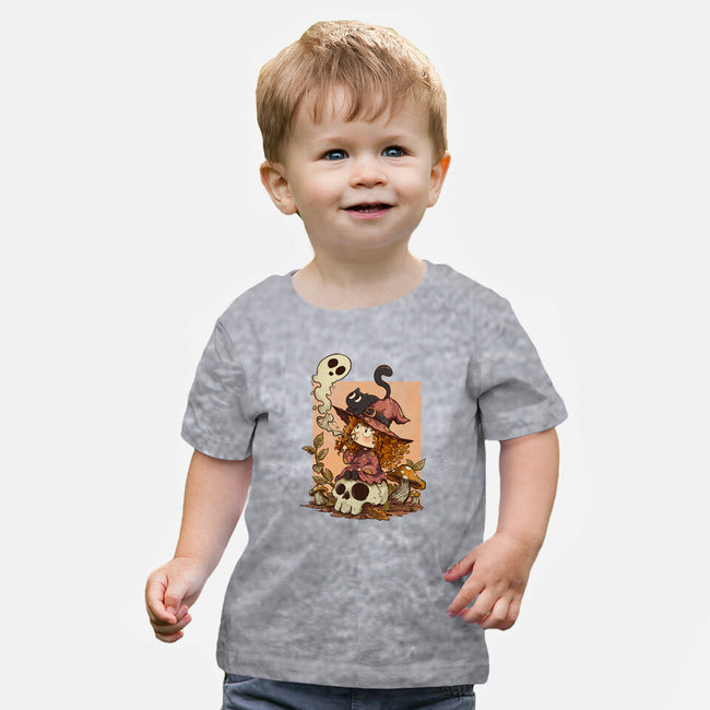 Boo Bubble Witch-Baby-Basic-Tee-fanfabio