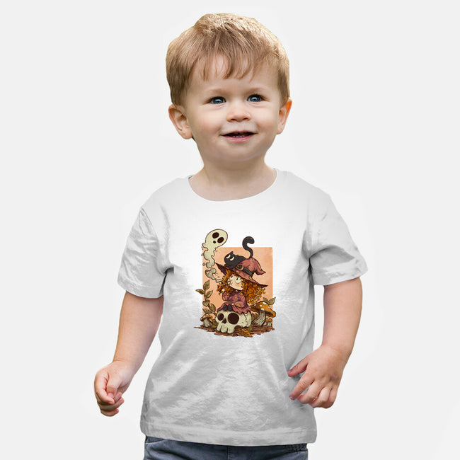 Boo Bubble Witch-Baby-Basic-Tee-fanfabio