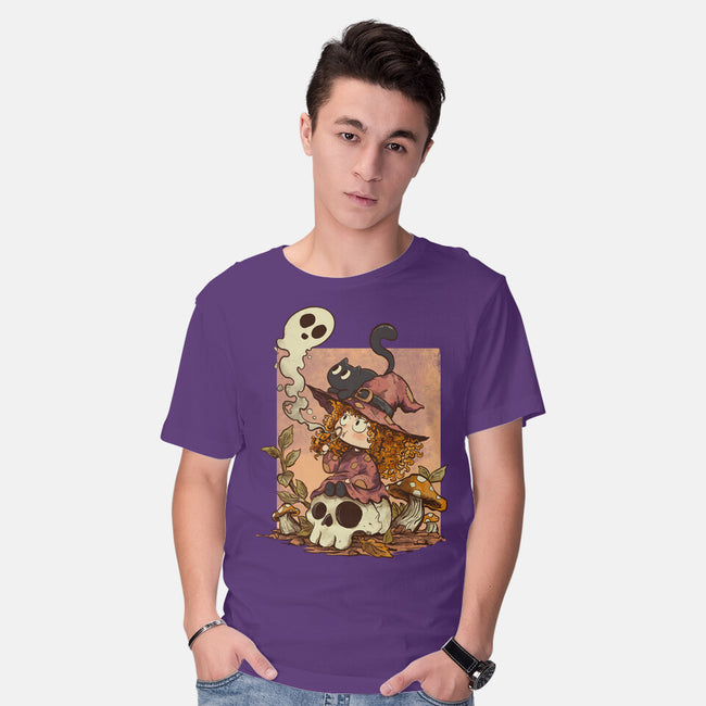 Boo Bubble Witch-Mens-Basic-Tee-fanfabio