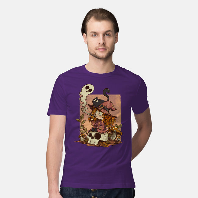 Boo Bubble Witch-Mens-Premium-Tee-fanfabio
